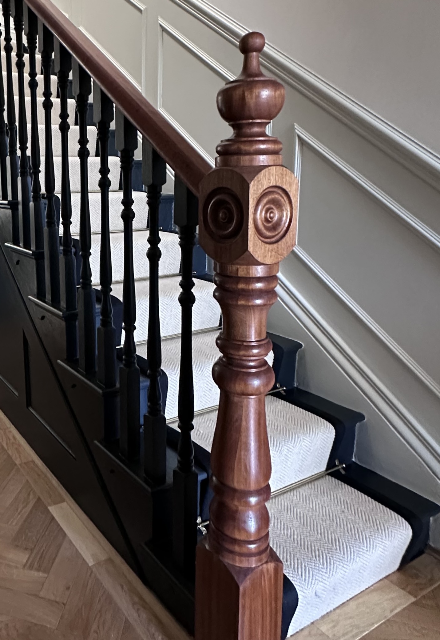 click to see our newel post